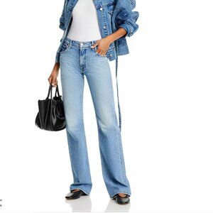MOTHER The Bookie Heel Mid Rise Bootcut Jeans Are We There Yet Wash Size 26 $238